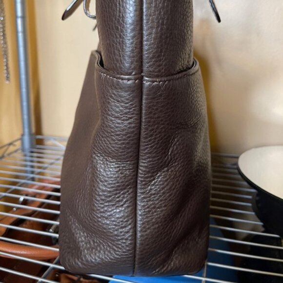 MICHAEL KORS, PEBBLED LEATHER HOBO BAG - Picture 4 of 8